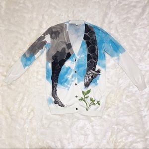 NWOT Anthropologie Moth Tiga Giraffe Cardigan